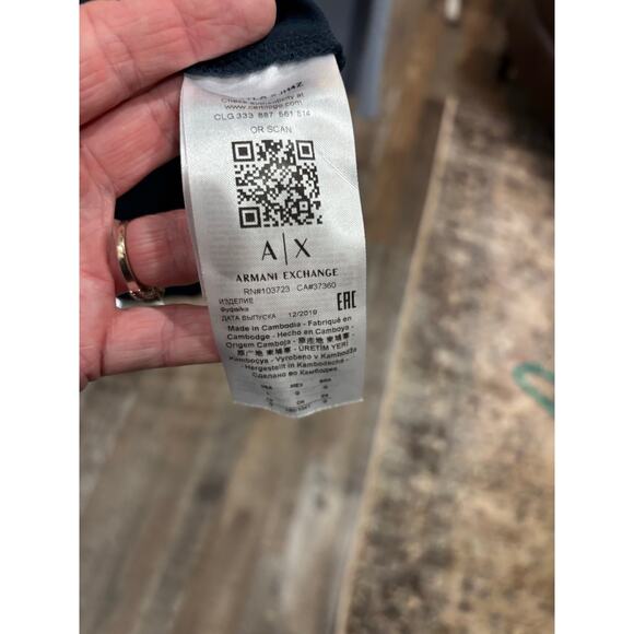 Armani Exchange Neon Light Bar Graphic T Large Cotton Futuristic Urban fashion - Picture 4 of 5